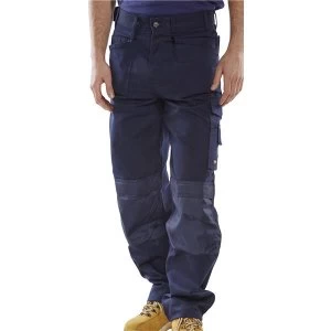 Click Premium Trousers Multipurpose Holster Pockets 44 Tall Navy Ref