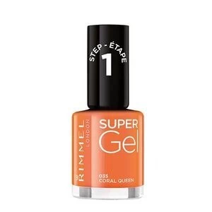 Rimmel Super Gel Nail Polish Coral Queen 35 Orange