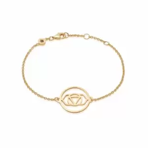 Daisy London Jewellery Brow Chakra Chain Bracelet 18Ct Gold Plate