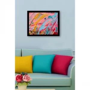 SC0614 Multicolor Decorative Framed MDF Painting