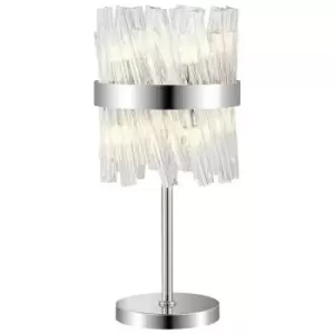 Luminosa Kalih 6 Light G9, Table Lamp, Polished Nickel, Clear