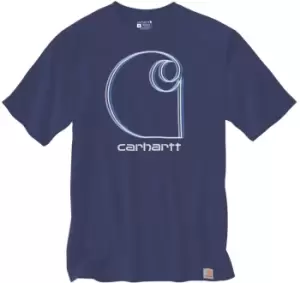 Carhartt C Graphic T-Shirt, blue Size M blue, Size M