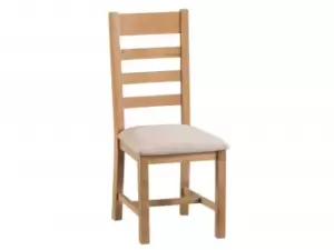 Kenmore Waverley Oak Ladder Back Fabric Dining Chair