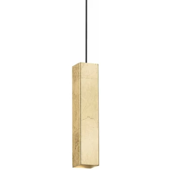 Ideal Lux Lighting - Ideal Lux Sky - 1 Light Slim Ceiling Pendant Gold, GU10