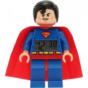 LEGO DC Comics Super Heroes Superman Minifigure Clock