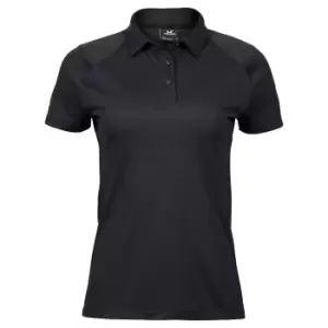 Tee Jays Womens/Ladies Luxury Sport Polo Shirt (M) (Black)