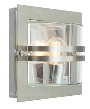 Bern 1 Light Outdoor Wall Light Stainless Steel IP65, E27