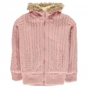 SoulCal Zip Knit Jacket Junior Girls - Pink