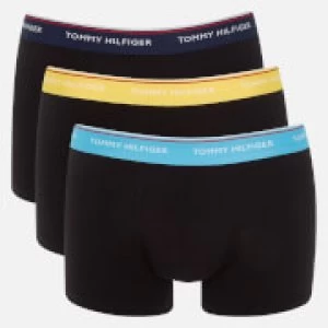 Tommy Hilfiger Mens 3 Pack Trunk Boxer Shorts - Peacoat/BlueGrotto/Primrose - S