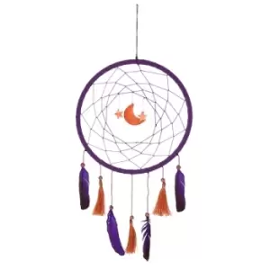 Purple Moon and Star Dreamcatcher