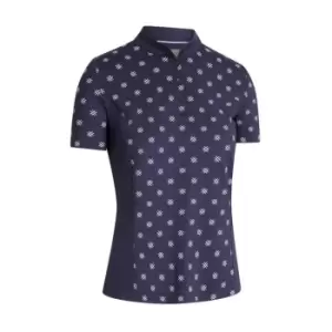 Callaway Print Polo Shirt Womens - Blue