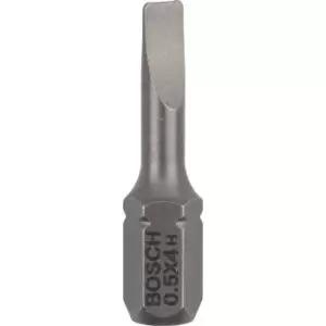 Bosch Extra Hard Slotted Screwdriver Bit 4mm 25mm Pack of 3