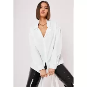 Missguided Cotton Poplin Shirt - White