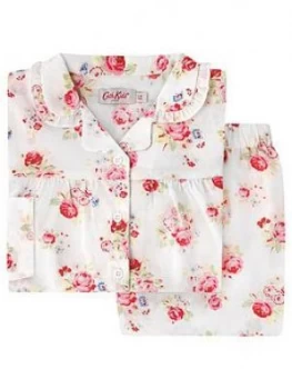 Cath Kidston Girls Rose Woven Pyjama Set - Ivory