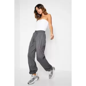 I Saw It First Parachute Cargo Trousers - Grey