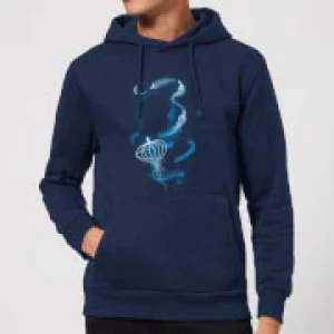 Fantastic Beasts Newt Silhouette Hoodie - Navy - L