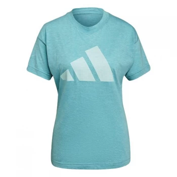 adidas 3Bar Winners Tee Ladies - Mint Tone Mel