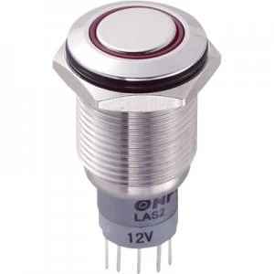 TRU COMPONENTS LAS2GQF 22ZER12VSP Tamper proof pushbutton 250 V AC 3 A 2 x OnOn latch