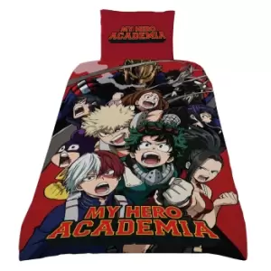 My Hero Academia Reversible Duvet Cover Set (Single) (Multicoloured)