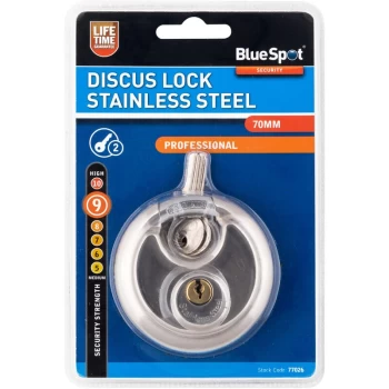 77026 70mm Discus Lock Stainless Steel - Bluespot