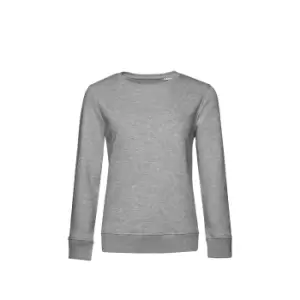 B&C Womens/Ladies Organic Sweatshirt (S) (Grey Heather)