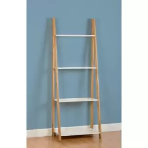 Seconique Santos White & Pine 4 Tier Ladder Unit