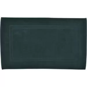 Drift Home Abode Eco Bath Mat - Deep Green, Cotton