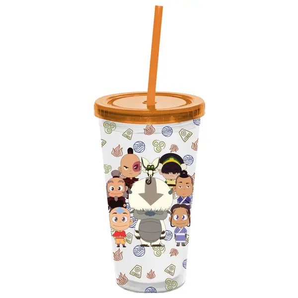 Avatar: The Last Airbender Logo Toss Chibi Acrylic Cup