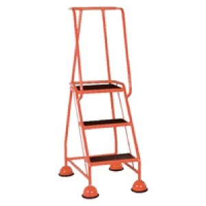 Slingsby Red 3 Tread Metal Rubber Steps 125KG Max