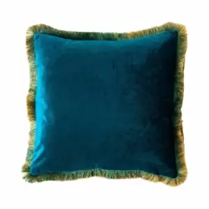 Crossland Grove Ombre Velvet Cushion Emerald 450x450mm