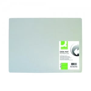 Q-Connect PP Desk Mat With Non-Slip Surface 40X53 Clear KF26792