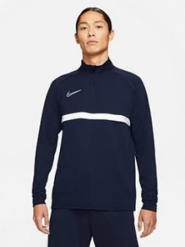 Nike Mens Academy 21 Dry Drill Top, Navy/White Size M Men