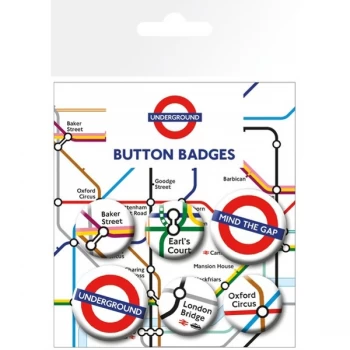 Transport For London - Underground Map Badges