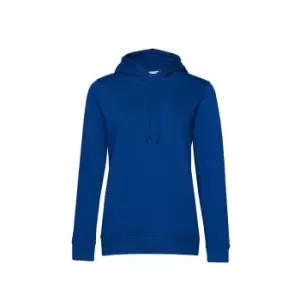 B&C Womens/Ladies Organic Hoodie (M) (Royal Blue)