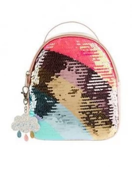 Monsoon Girls Amazing Rainbow Sequin Backpack - Multi