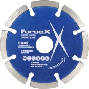 Toolpak Mortar & Brick Raking Diamond Blade 115 x 22mm (2 Pack)