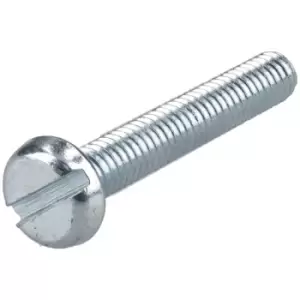 R-TECH 337022 Slotted Pan Head Machine Screws BZP M4 25mm - Pack O...