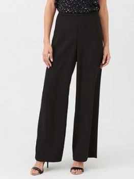 Wallis Wide Leg Trousers - Black, Size 8, Women