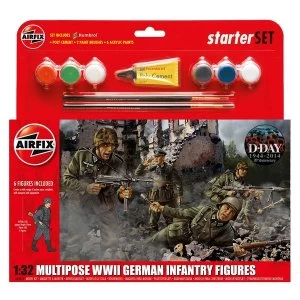 WWII German Infantry Multipose Starter Set 1:32 Air Fix Starter Set Figures