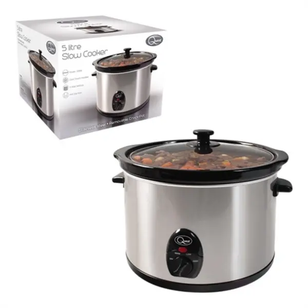 Quest Stainless Steel 5L Slow Cooker - 320W 35280