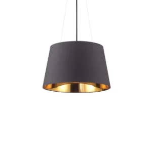 Nordik 4 Light Dome Ceiling Pendant Light Black