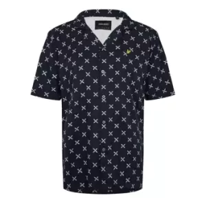 Lyle and Scott Print Shirt - Blue