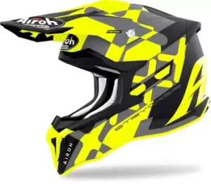 Airoh Strycker XXX Carbon Motocross Helmet, yellow, Size L, yellow, Size L