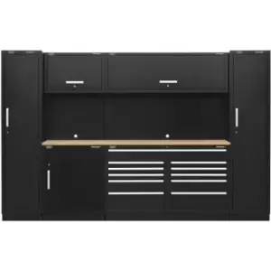 Sealey APMSCOMBO7W Premier 3.3m Storage System - Pressed Wood Worktop