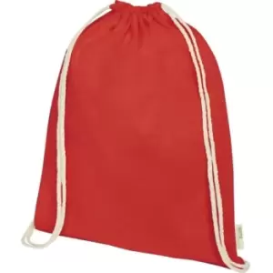 Orissa Organic Cotton Drawstring Bag (One Size) (Red) - Bullet