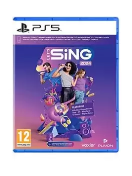 Lets Sing 2024 with Mic PS5 Game