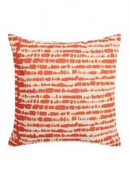 Nordic Tie Scatter Cushion Pair - Poppy Red