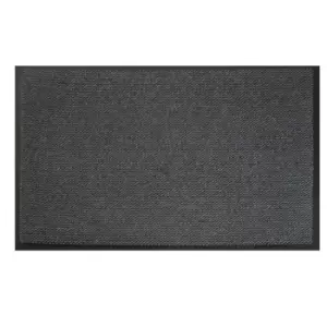 JVL Heavy Duty Commodore Backed Barrier Door Floor Mat Grey/Black 120 x 170 cm