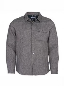 Barbour Swaledale Overshirt - Charcoal, Size S, Men