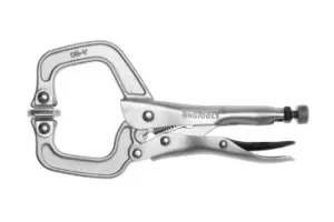 Teng Tools 406-6P 6" C Clamp Self-Locking Pliers With Swivel Pads